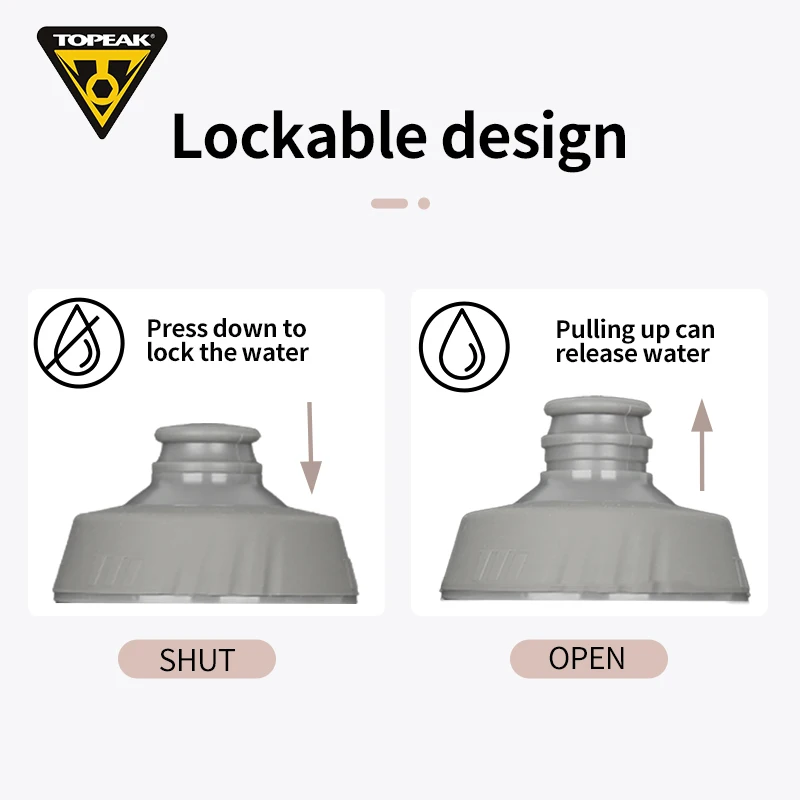 Topeak Cycling Water Bottle 750ml 650ml Squeezable BPA-Free Taste-Free Sport Water Bottle Leak-proof Jet Valve Cycling Kettle