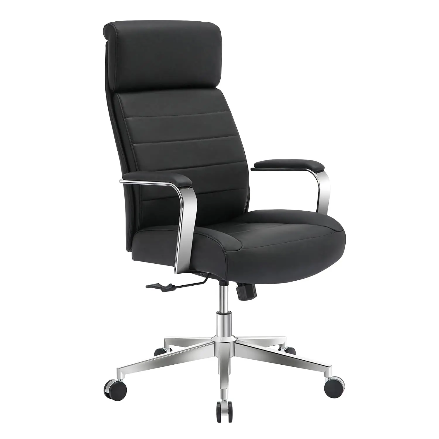 Vegan Leather High-Back Executive Office Chair Ergonomic Lumbar Support Adjustable Height Swivel Computer Desk Chair, Customized
