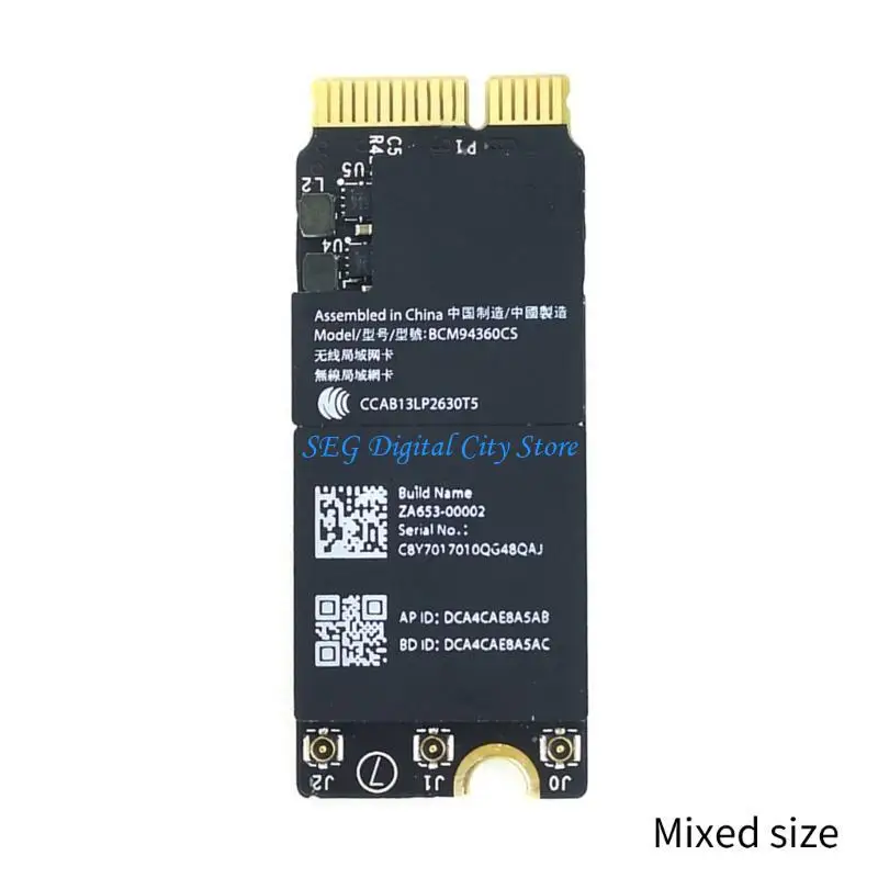 U75B ดั้งเดิม BCM94360CS สำหรับ Book A1425 A1502 A1398 Airport WiFi Card BT4.0 สำหรับ Book 2013-2014