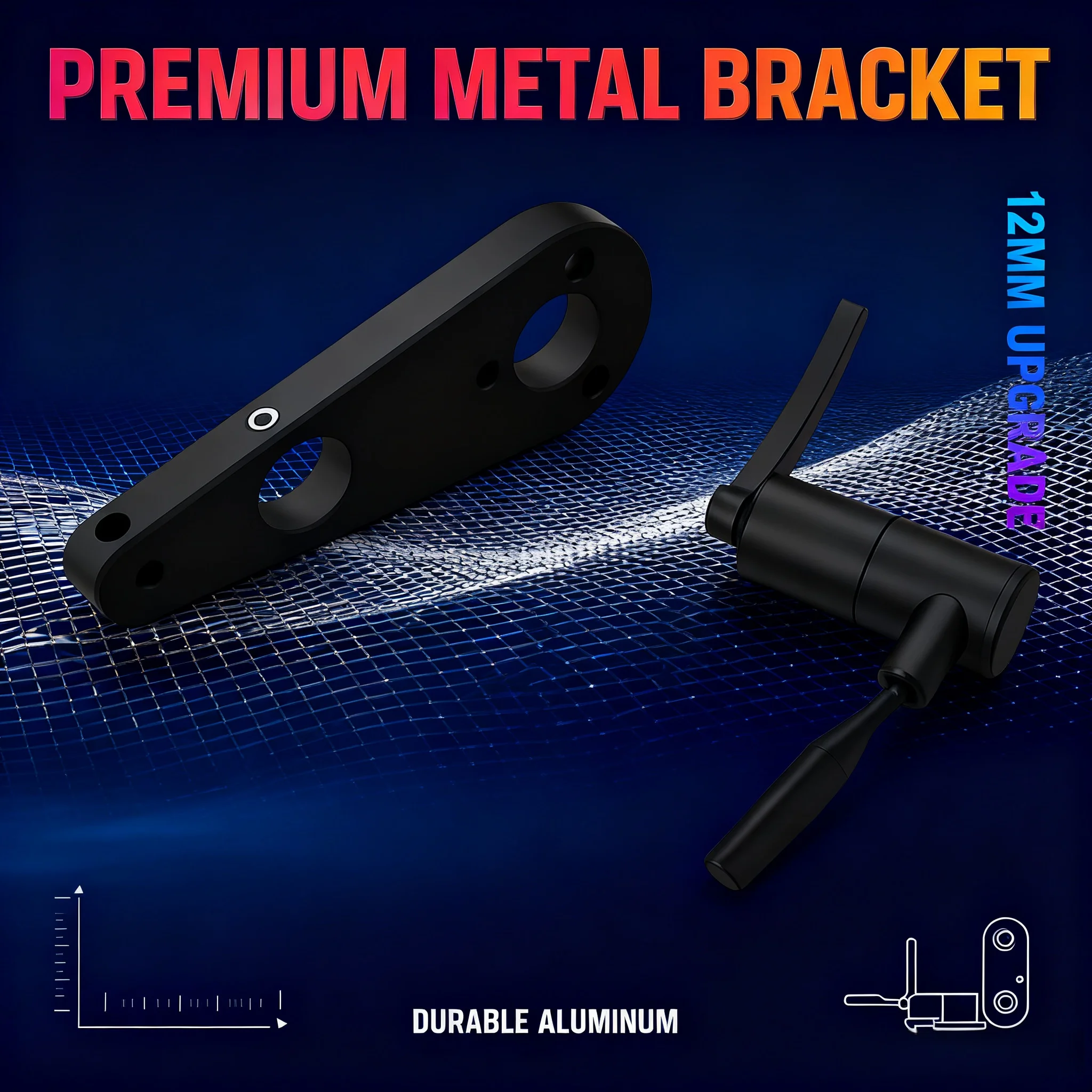 For LP Vinyl Turntable | CNC Machined Aluminum Tonearm Lifter 12mm | Durable Manual Lever with Stable & Silent Operation