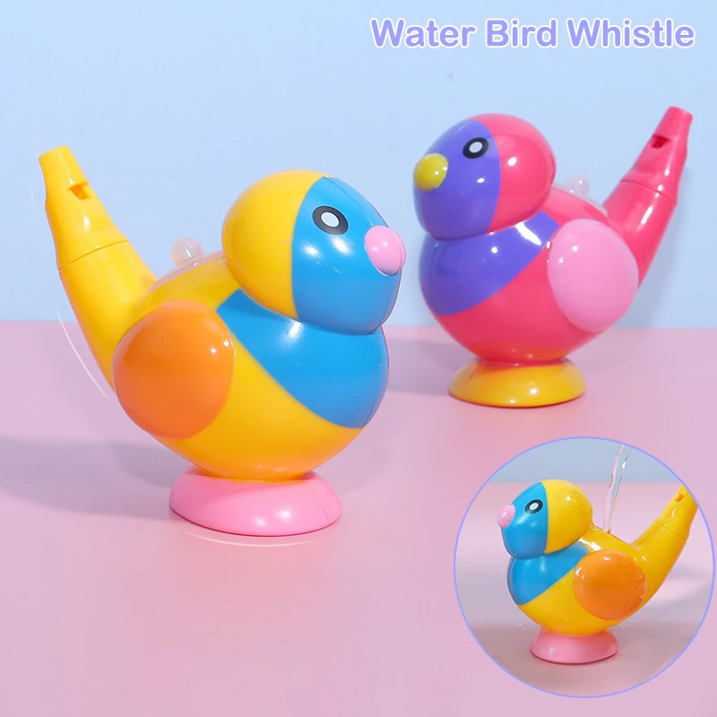 Coloured Drawing Water Bird Whistle Bathtime Musical Toy For Kid Early Learning Educational Children Gift Toy Musical Instrument