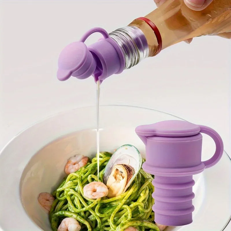 1PC Leakproof Wine Stopper Preserving Seal for Red Wine Champagne Seasoning Bottles - Kitchen Dining Barware Accessory