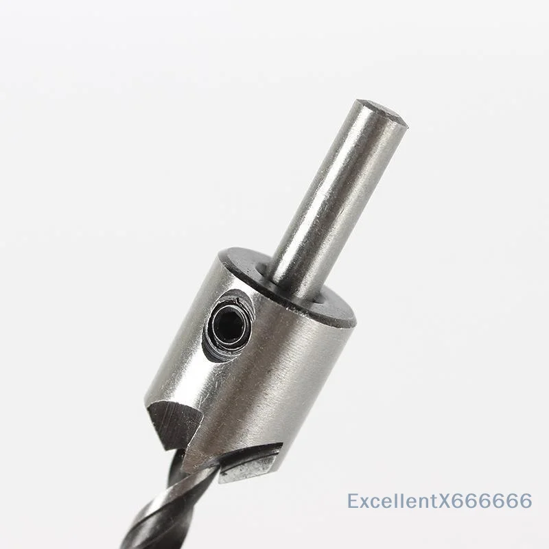 Three-Pointed Woodworking Counterbore Drill Bit Set 4Pcs 3-10mm Burr Free Drilling For DIY Enthusiast Joinery Craft Making
