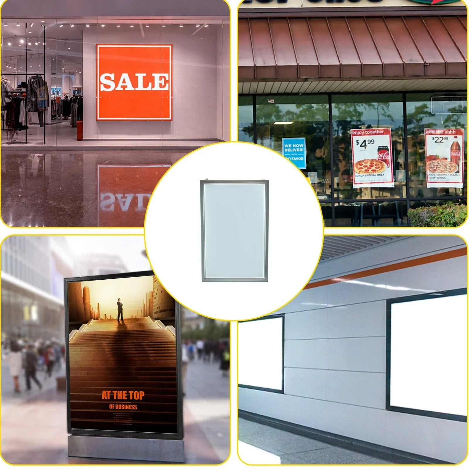 Pôster de filme retroiluminado de 18x24 ", display de caixa de luz LED para campanha publicitária e promoção visual