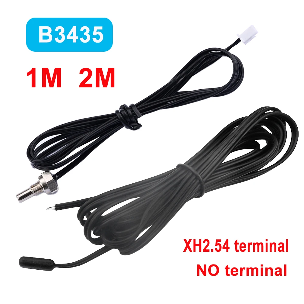 1 м 2 м NTC датчик температуры 10K NTC B3435 водонепроницаемый зонд термистор точность датчик температуры зонд XH2.554 терминал