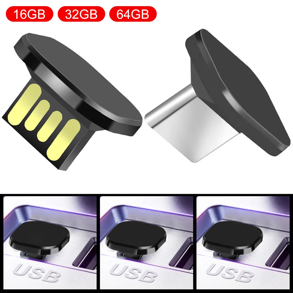 Car Mini USB Flash Drive 16GB 32GB 64GB PenDrive Tiny Pen Drive USB2.0 Type C Car U Disk Storage Devices Memory Stick