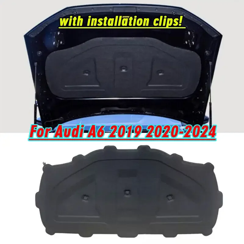 Front Engine Blanket Hood Insulation Pad Heat Shield For Audi A6 2019 2020-2024