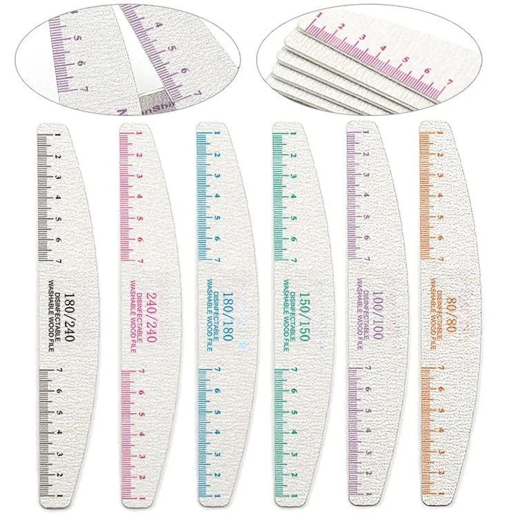 50pcs Nail File Wooden Sanding Buffer Block Pedicure Manicure UV Gel Nail Polish Pro Nail Files Artificial Nail Tips Tools