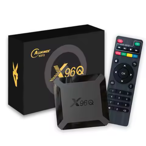 2025 X96Q Android 10.0 Smart TV Box Allwinner H313 Quad Core 4K 2.4G Wifi Set Top Box Support Google Player Youtube Media Player