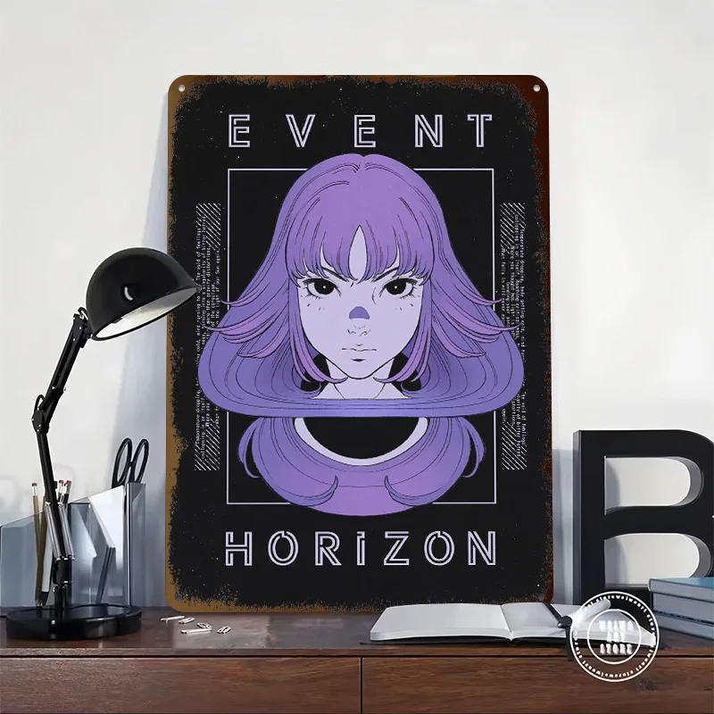 Horizon Printed Poster Customized Wall Art Retro Vintage Metal Tin Signs for Room Garage Decorations Bedroom Decoration Gaming