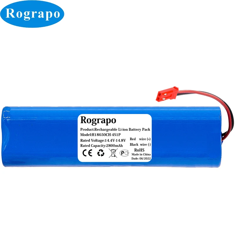 New 14.8V 3400mAh 18650B4-4S1P-AGX-2 Battery For ILIFE V3s Pro V50 V5s Pro V8s X750 ZACO V3 V40 V5X Robot Vacuum Cleaner