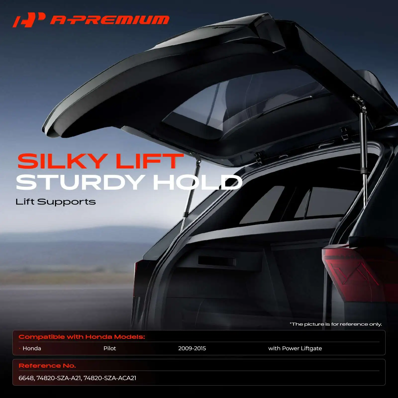 A-Premium 2Pcs Rear Tailgate Liftgate Lift Supports Shocks Struts for Honda Pilot 2009-2015