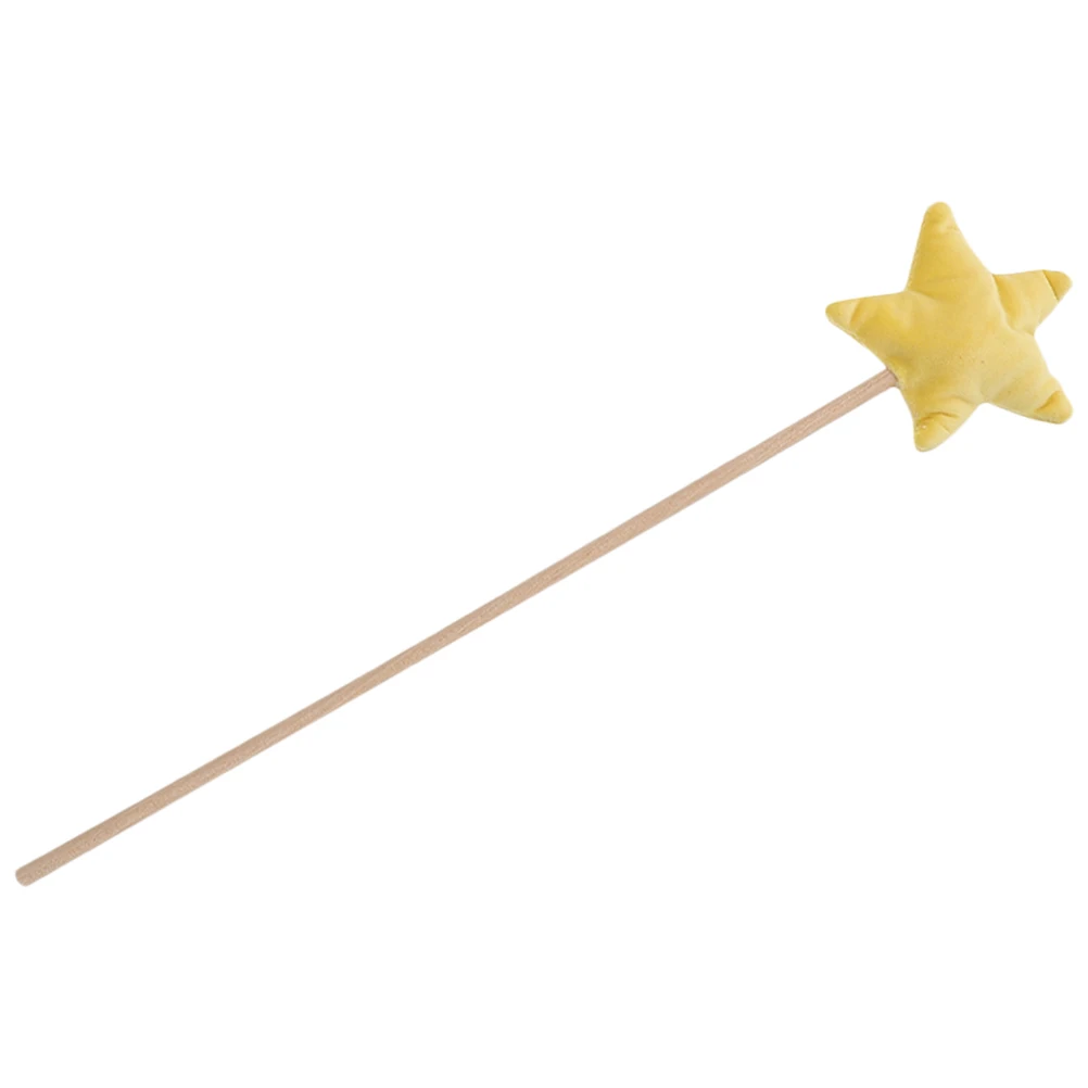 

Star Shaped Fairy For Girls Wooden Cosplay Party Prop Witch Wand Stage Performance Stick Lightweight Reusable Decorative Star