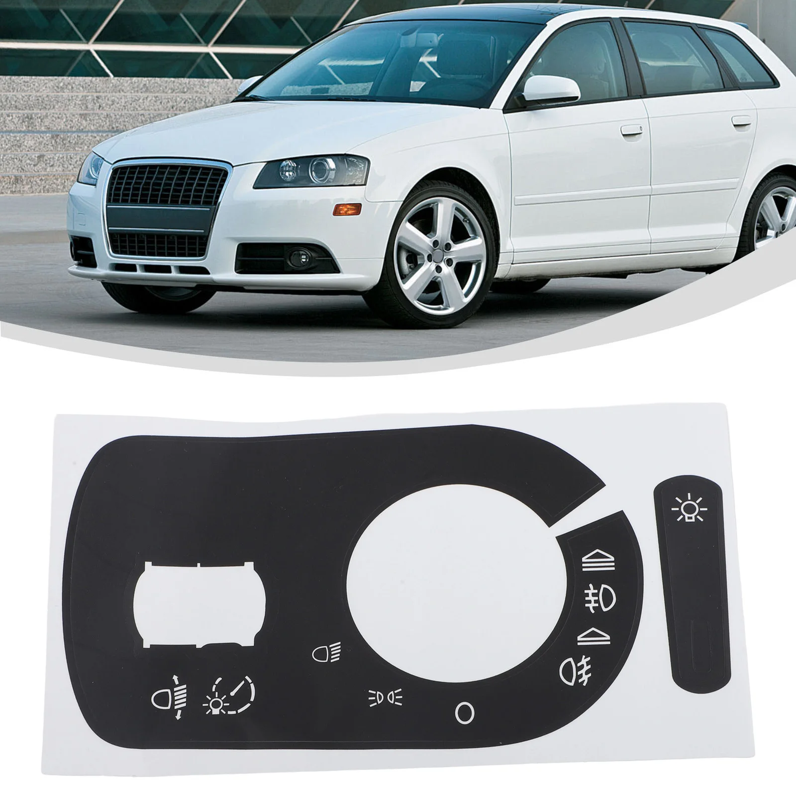 Control Button Sticker for a3 for 8p Button Sticker Button Replacement Black High Universality Reduced Light Penetration