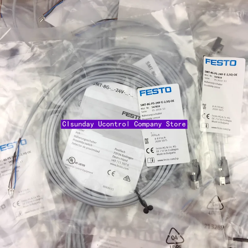 

New original FESTO proximity switch SMT-8G-PS-24V-E-2,5Q-OE 547859