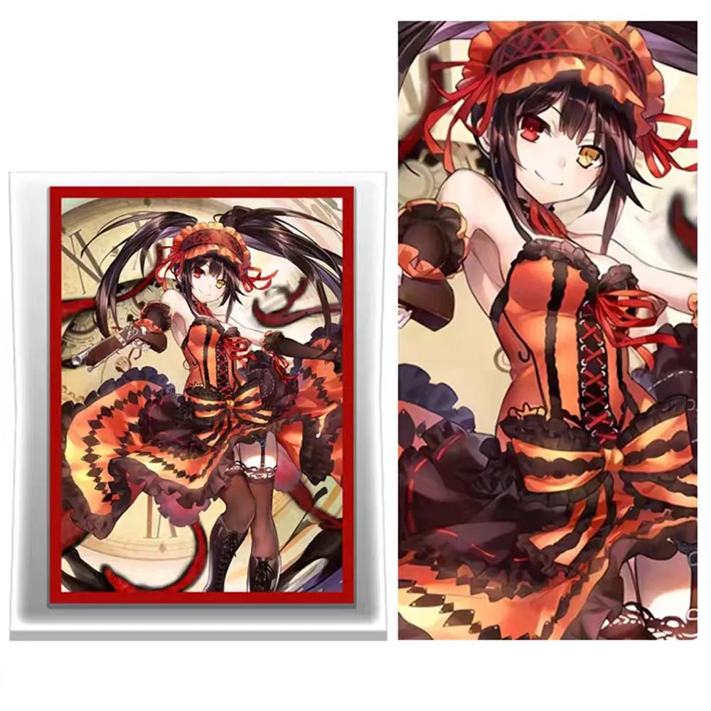 60 pezzi Manicotto per carte anime Personaggi anime Manicotto per carte Anime Gioco Collezione di carte Copertura protettiva Giocattolo regalo 67 * 92mm