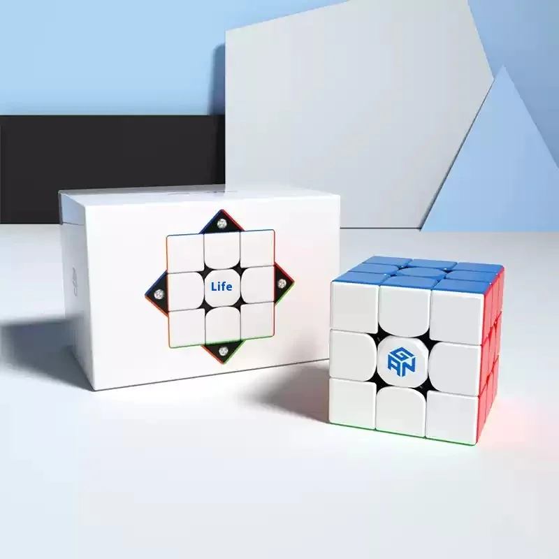 Genuine 356m-E 3x3 Magnetic Magic Speed Cube Stickerless Professional Fidget Toys Gan 356me Cubo Magico Puzzle Kids Toys
