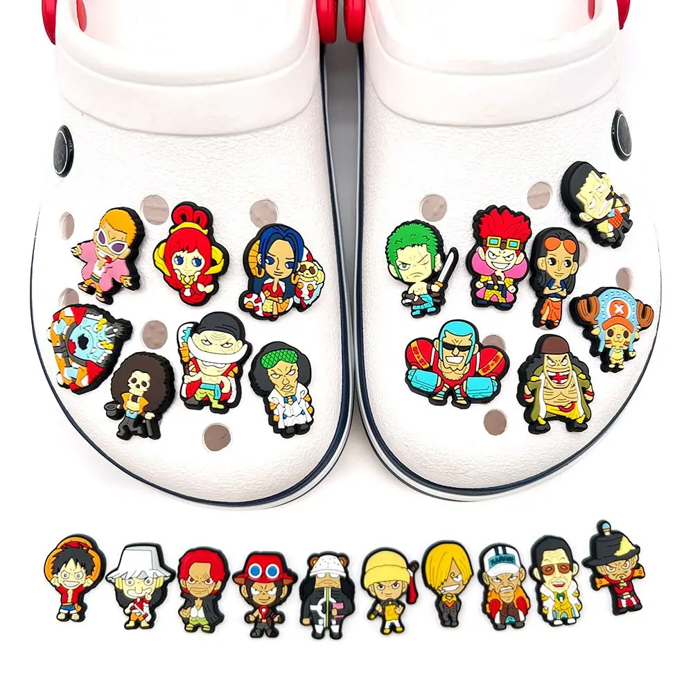 

One Piece Pin for Crocs Series 12-piece Set Fun Shoe Buckle , Flower Shoe Buckle Assembly, Three-dimensional Detachable Buckle