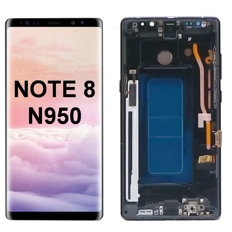 

SUPER AMOLED Note8 Lcd For Samsung Galaxy NOTE 8 LCD N950 N950U N950F Display Touch Screen Digitizer Assembly With Defects