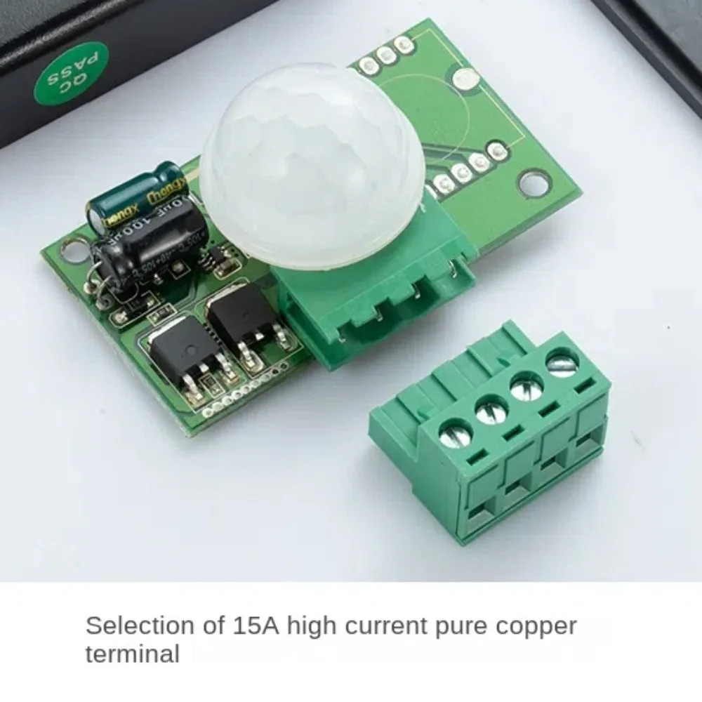 Automatic Infrared Sensor Switch Adjustable Delay Low Pressure Infrared Human Body Sensor Light Switch Module Energy-saving