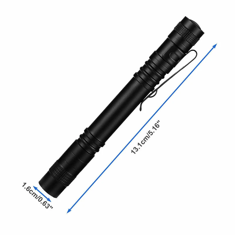 D5 2X LED Tactical Flashlight Small Fishing Camping LED Torch Light Lantern Mini Super Bright Penlight Pen Torch Pocket Linterna