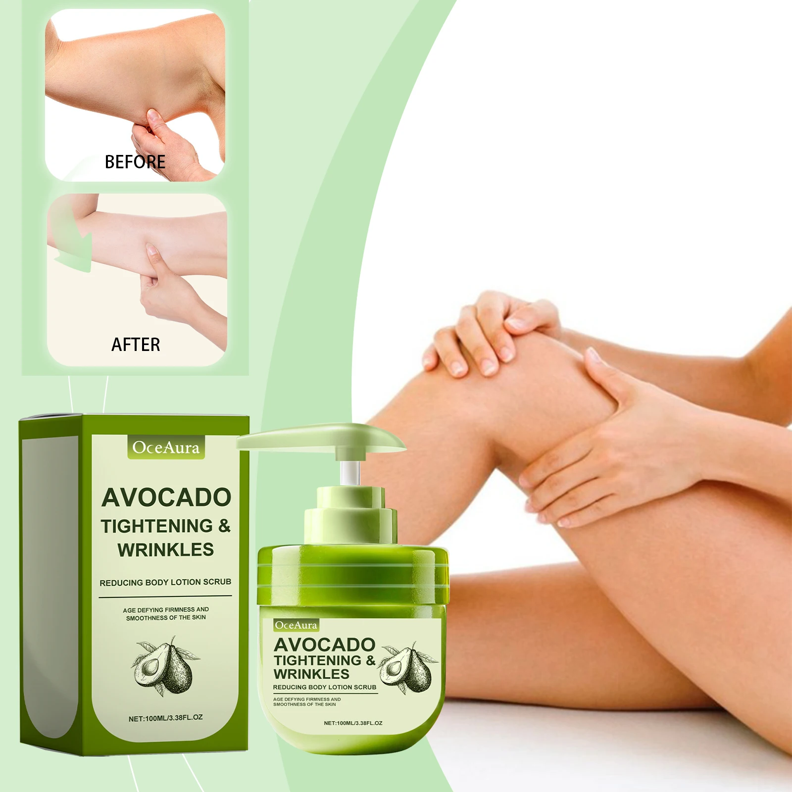 아보카도 스크럽 바디 로션 보습 및 보습 바디 로션