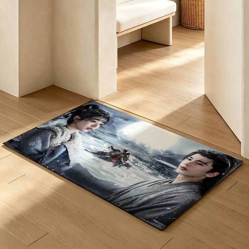 P-Pursuit of Jade zhanglinghe  Soft Absorbent Decorative Floor Mat for Bathroom Entryway Living Room