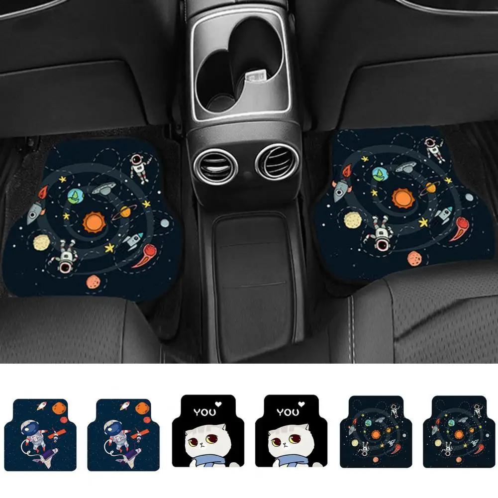 

Portable 2Pcs Practical Anti-scratch Non-slip Auto Foot Pads Universal Car Floor Carpets Anti Skid Car Accessory