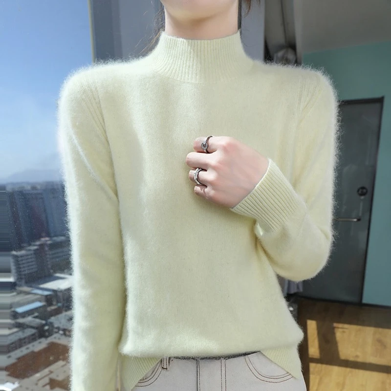 

Gift for Her - Women's Soft Mink Sweater Luxurious Fuzzy Cozy Christmas Present