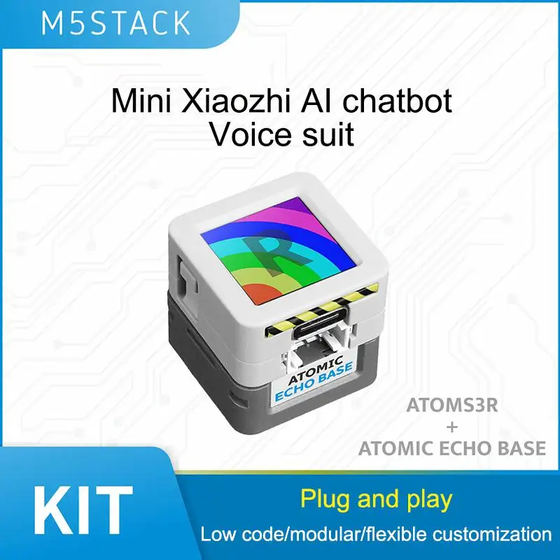 

1 Set M5Stack AtomS3R AI Chatbot Xiaozhi AI Voice Assistant Kit ESP32S3 AI Voice Assistant Kit ESP32S3