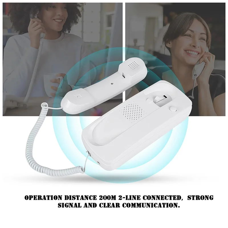

New Audio Walkie Talkie Non-Visual Walkie Talkie Wired Two Way Intercom Doorphone Audio Villa Home Office Nonvisual
