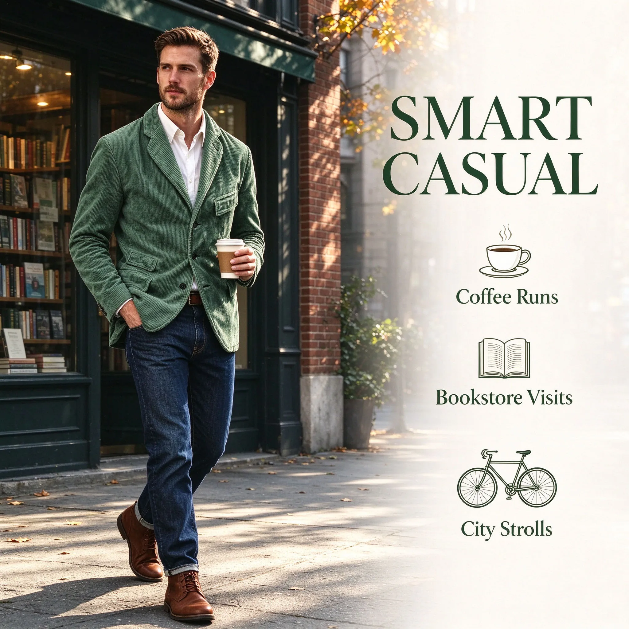 Men's Vintage Corduroy Blazer Notch Lapel 3 Button Casual Sport Coat Multi Pocket Regular Fit Autumn Winter Retro Outerwear