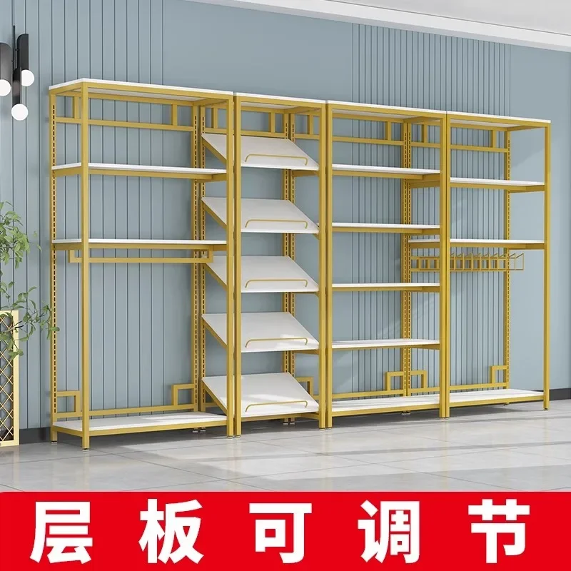 Home Textile Store Shelf Display Rack Fabric Bedding Display Cabinet Four-piece Set Quilt Pillow Core Adjustable Shelf