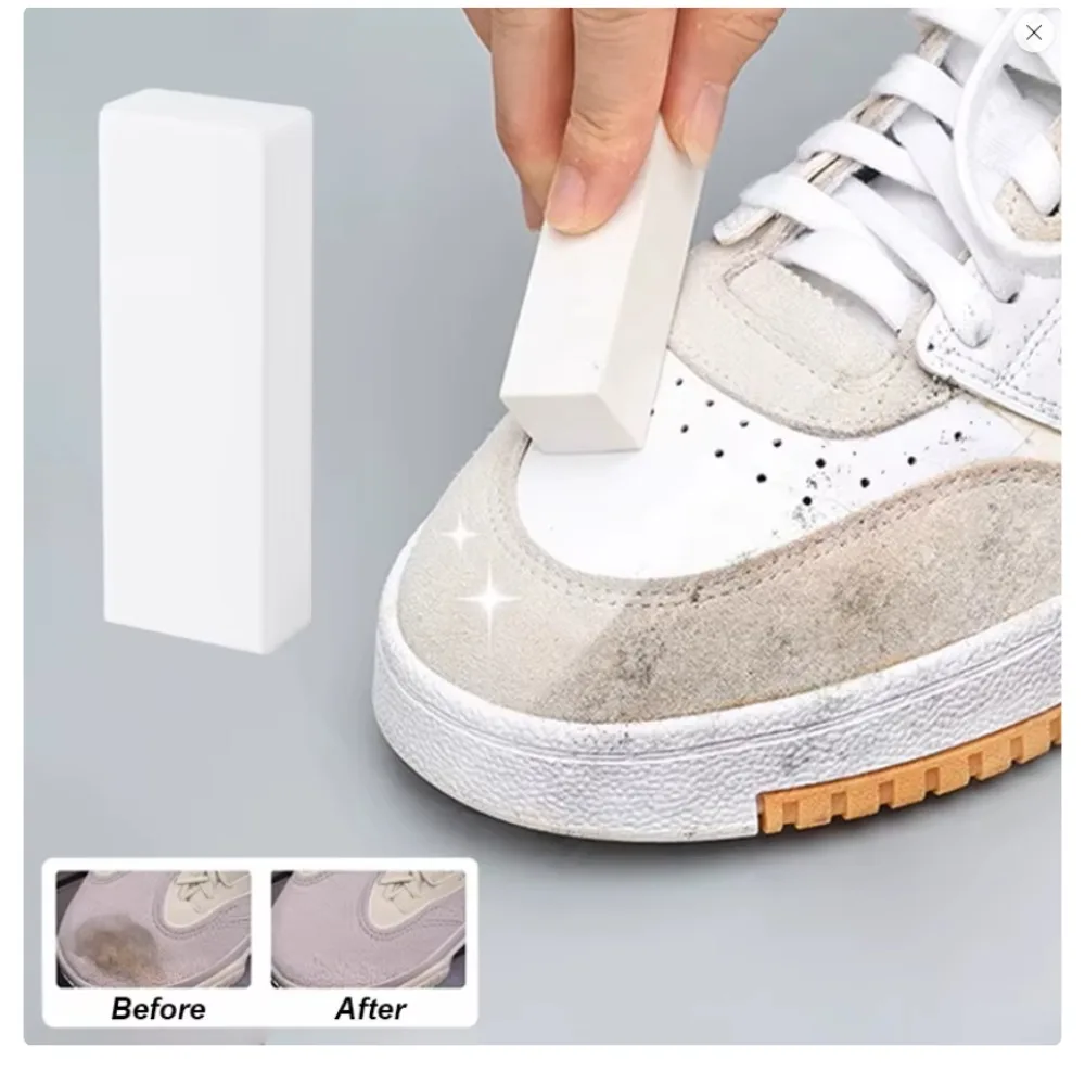 

Suede Nubuck Rubber Eraser Cleaner Block Dry Stain Scuff Remover for Shoes Boots Leather Bags Accessories