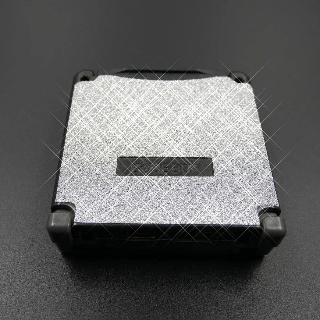 Protector de vinilo brillante para Nintendo GameBoy Advance GBA SP, pegatinas de piel, plata brillante, brillo