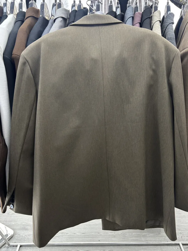 KWTX 2025 Giacca da donna allentata con bottoni asimmetrici di inizio autunno-Cappotto da cena alla moda con data-Capispalla casual elegante per le signore