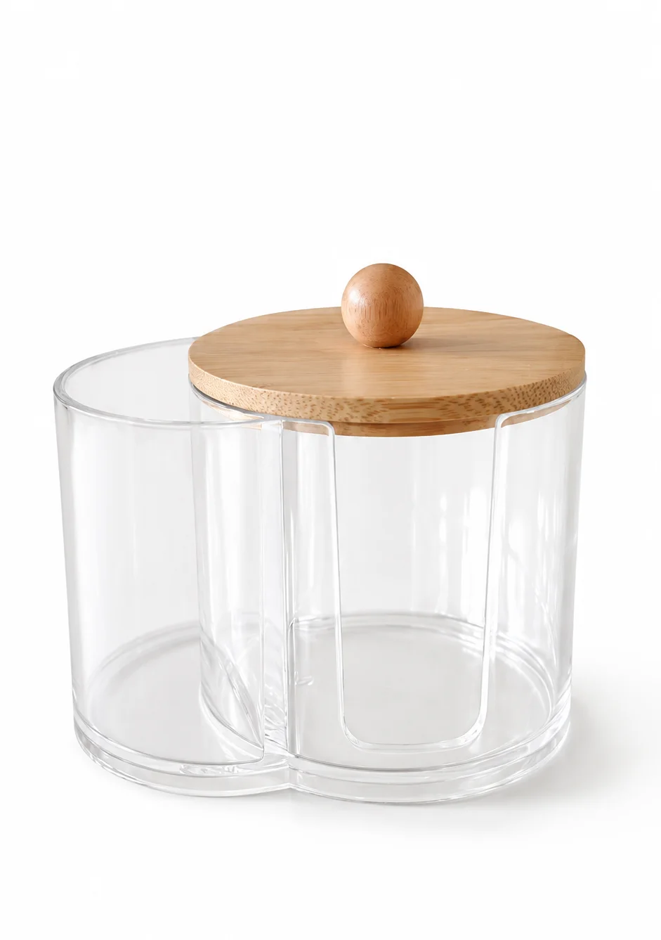 1 Stück Tragbare Transparente Acryl-Aufbewahrungsbox für Zuhause / Aufbewahrung für Wattestäbchen und Andere Gegenstände – Detail 2