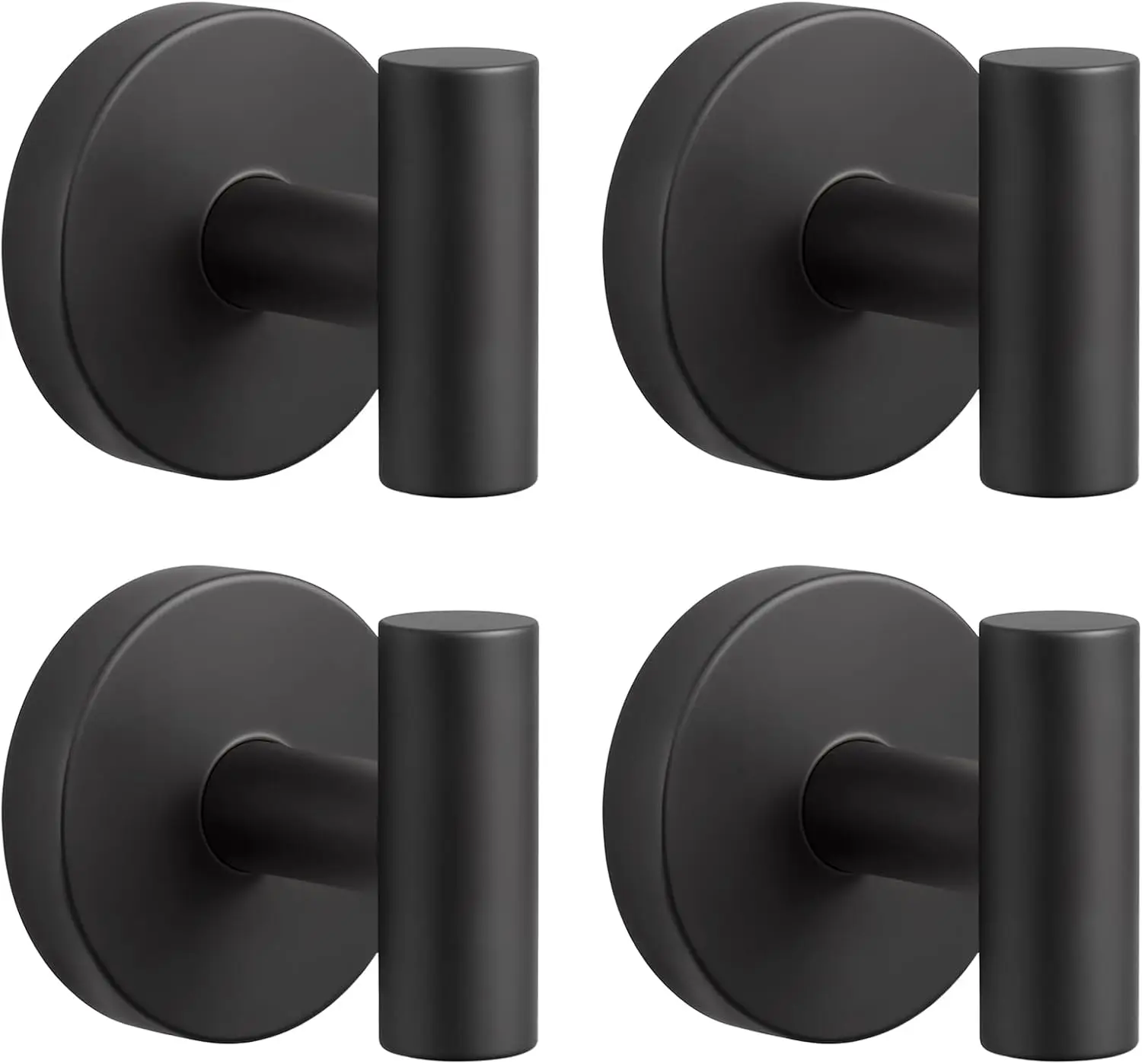 

Съемные крючки на присосках для душа, ванной комнаты, стекла, без сверления, 4 шт., черные