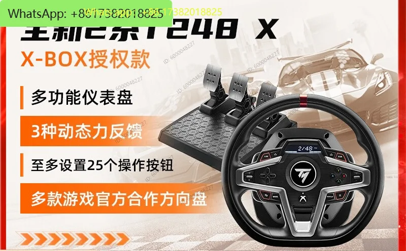 T248X racing game steering wheel emulator for Horizon 4/5  Motorsport 8/X-box game console adapter