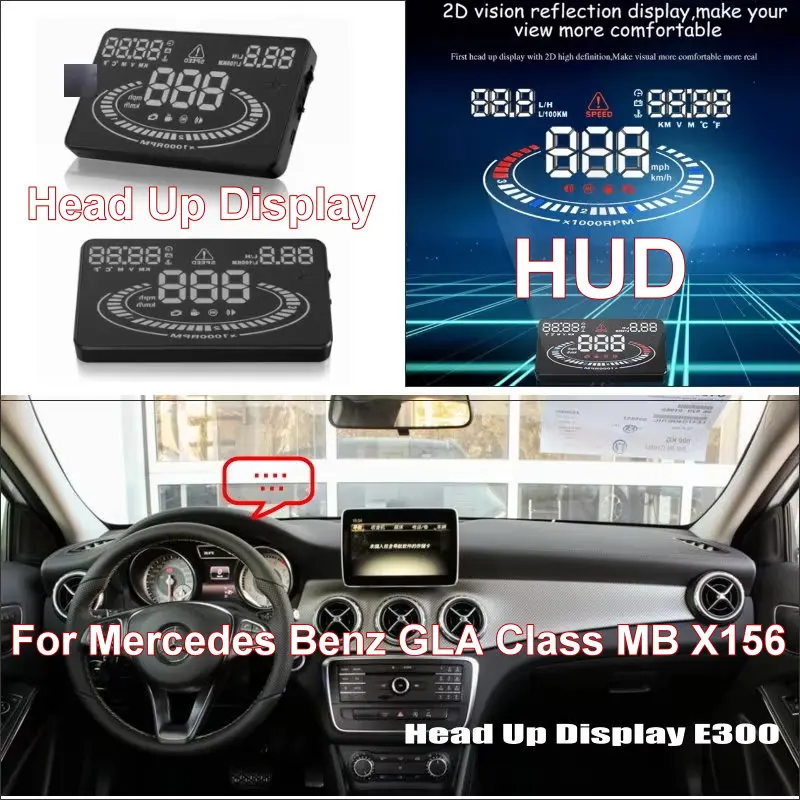 

Car Headup HUD Head Up Display For Mercedes Benz GLA Class MB X156 2000-2025 Auto Accessories Projector Refkecting Windshie