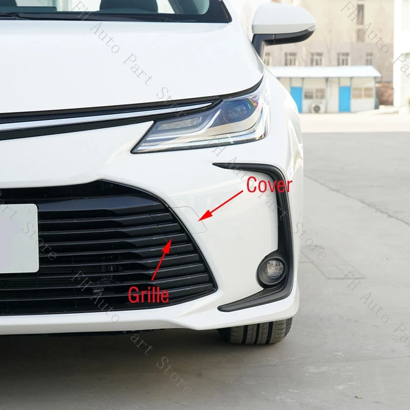 Front Bumper Tow Hook Cover Cap Trailer Hauling Eye Lid Grille For Toyota Corolla Altis Seadn 2019 2020 2021