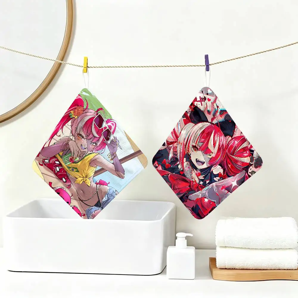 K-Kureiji Ollie Household Hanging Towel, Polyester Cotton Hand Wiping Towel, Sturdy for Bathroom Bedroom