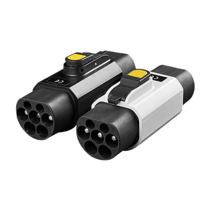 

New 32A 22KW EV Charger Adapter Anti-Drop Type 2 to GBT Plug for Chinese Standard Electric Cars
