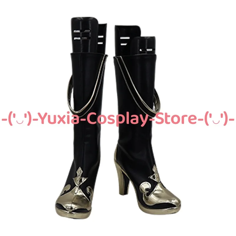 Yuxiacosplay! Punishing: Gray Raven Lucia Cosplay Shoes Anime Character Prop PU Leather Boots Halloween Carnival Party Costume