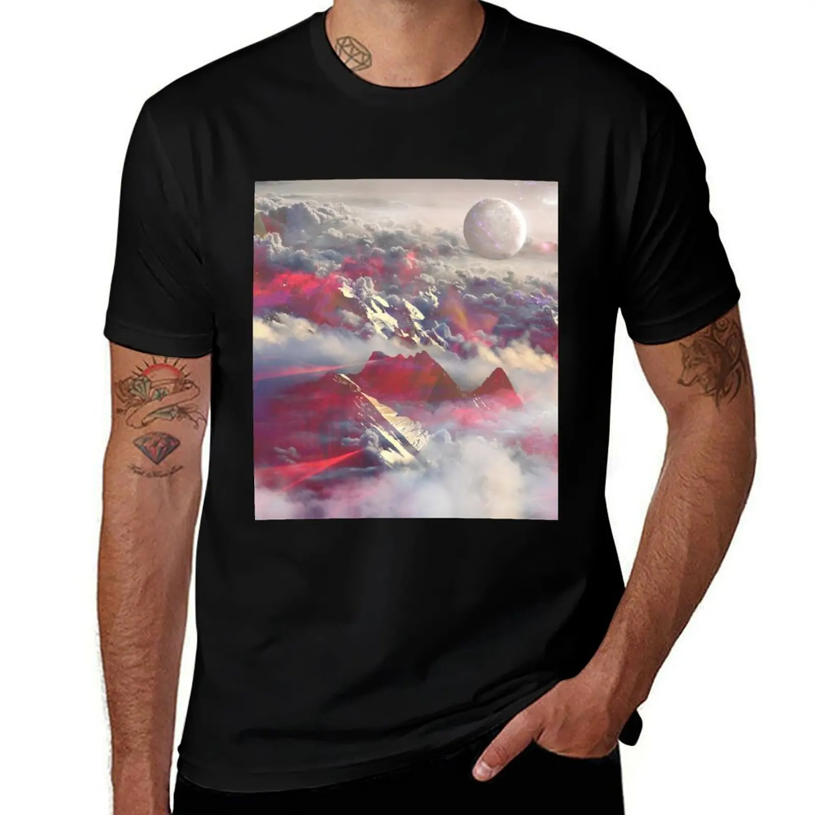 Above the clouds T-Shirt t shirt for man T-Shirt