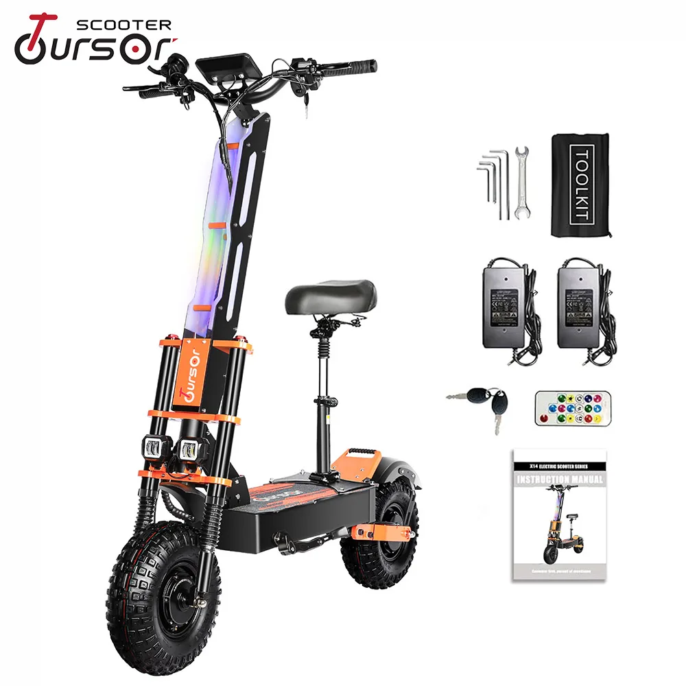 

X8P China Upgraded e scooter 8000W 60V 40AH 13/14 inch Dual Motor Adult Off-road Electric Scooter Speed 80-90KM/H Mileage 120KM