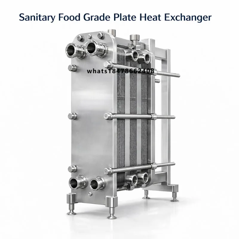 

Sanitary Food Grade Plate Heat Exchanger for Milk Dairy and Beverage Processing