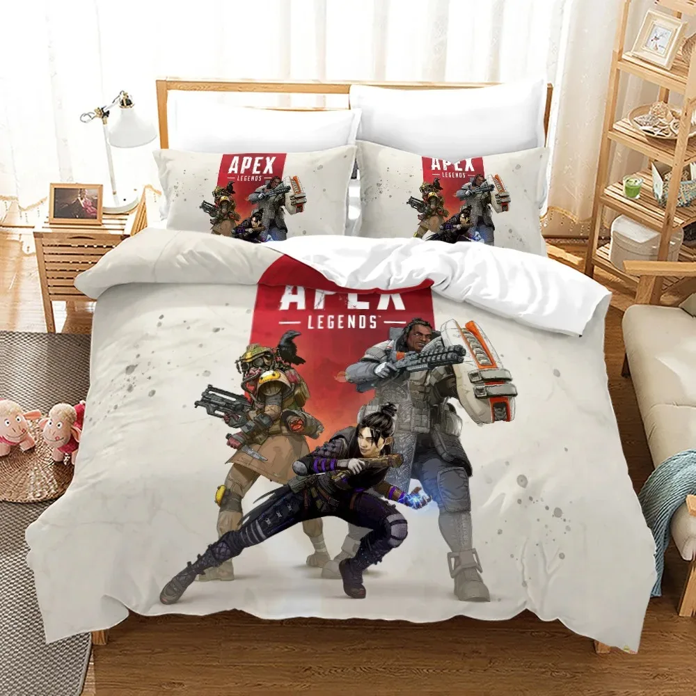 APEX Legends Zestaw pościeli Single Twin Full Queen King Size shooting game Bed Set Aldult Kid Bedroom Duvetcover Sets 3D Print 015