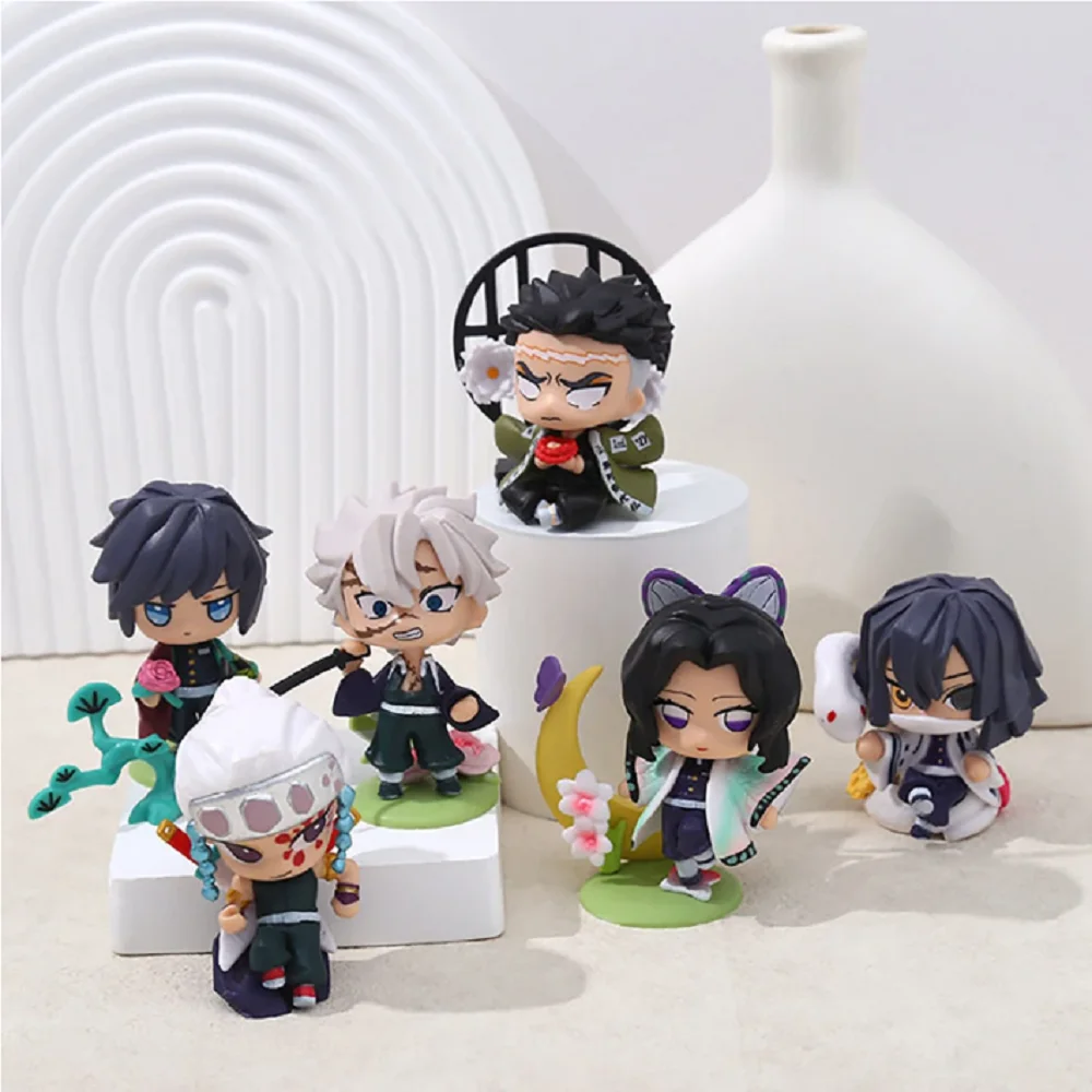Bestseller Anime Demon Slayer Blind Box Cartoon-Figur PVC-Modell Ornament Kinder Weihnachts- Halloween-Geschenk