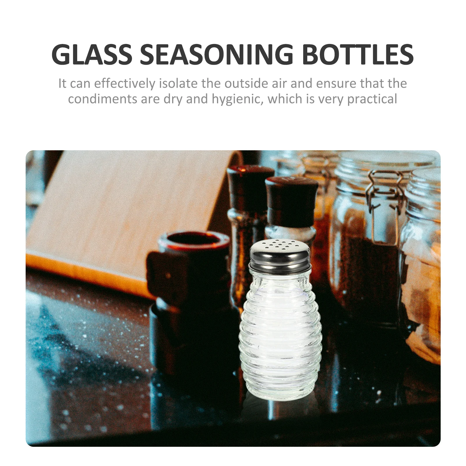 

6 Pcs Spice Jars Shaker Bottle Pepper Household Seasoning Storage Bottles Portable Container Shakers